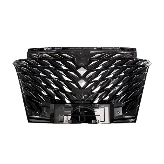 Front Bumper Grilles ABS Glossy Black Car Exterior for BYD Denza D9 EV, (Star Tpye)