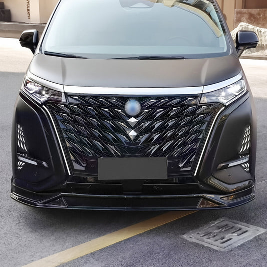 Front Bumper Grilles ABS Glossy Black Car Exterior for BYD Denza D9 EV, (Star Tpye)