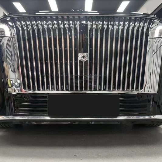 YICER Front Grille Inserts Snap on For WEY G9, Gloss Black
