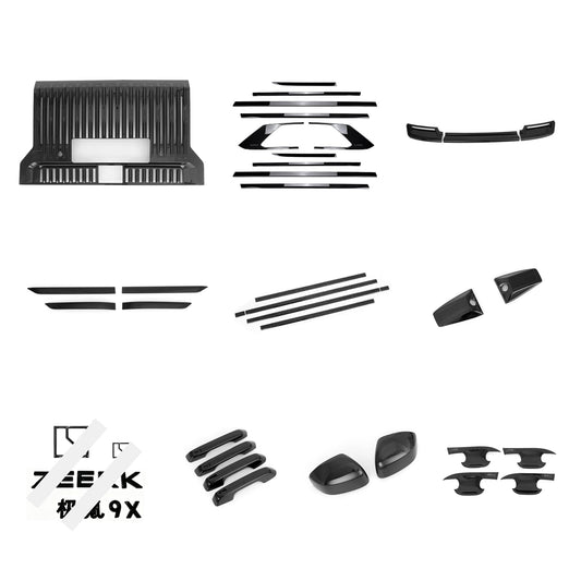 YICER Full Body Kits Blackout Kits For ZEEKR 9X