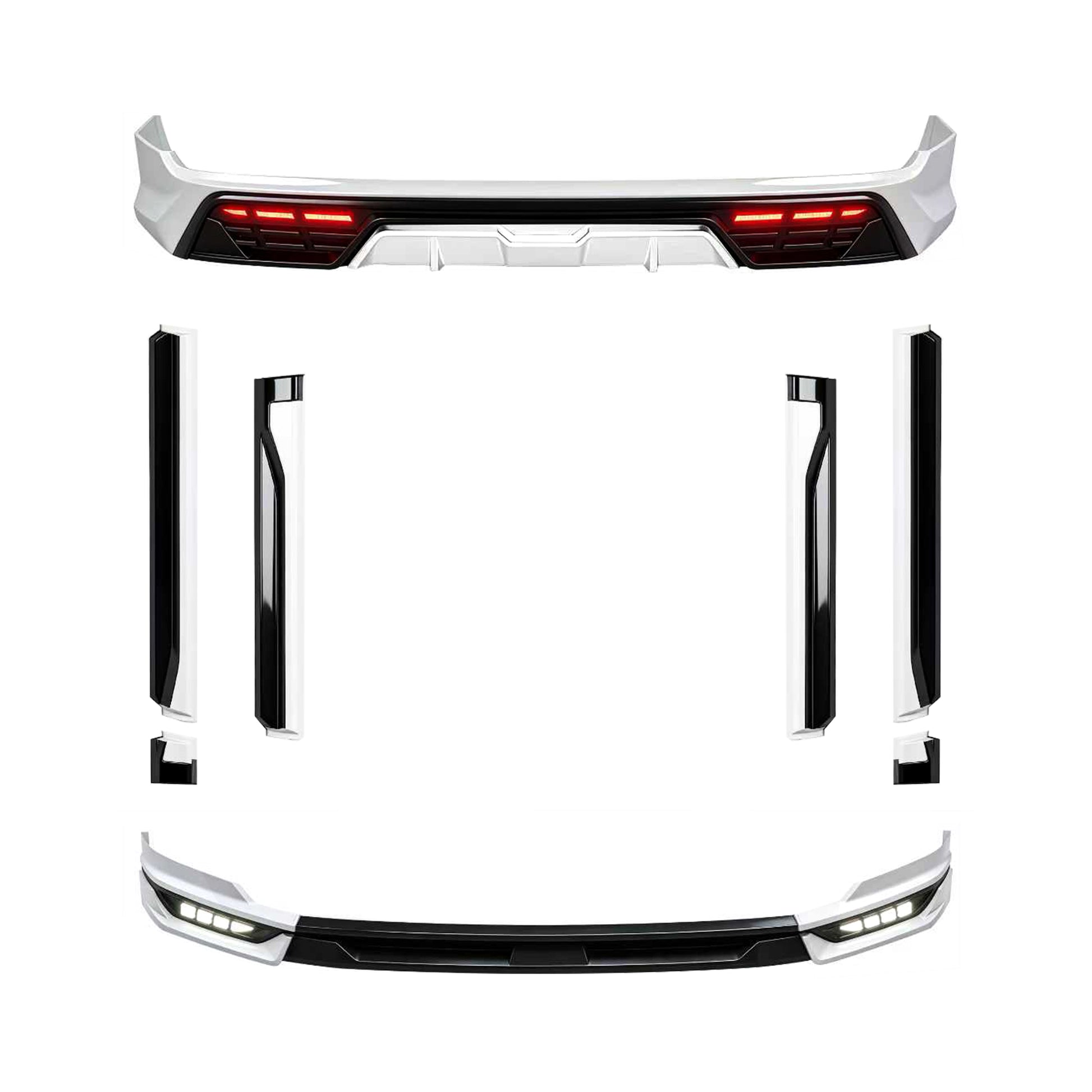 YICER Body Kits Front Lips Rear Lips Side Shirts For ZEEKR 9X, (GF)
