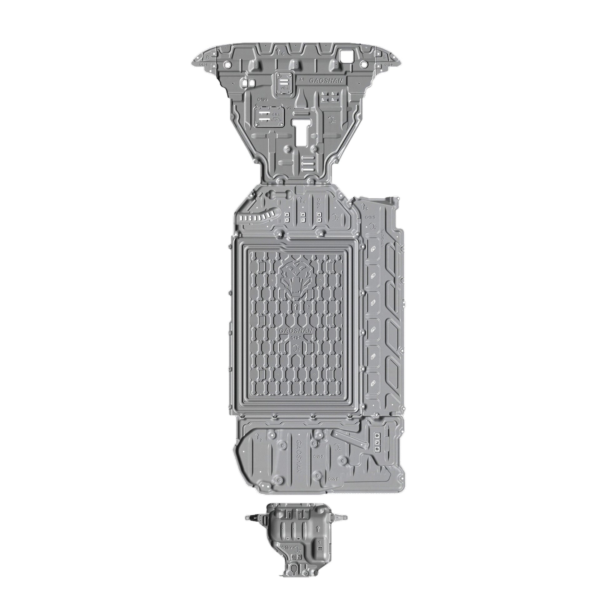 YICER Underbody Skid Plate Protection Engine Sump Guard for WEY G9, Aluminum Alloy 5052