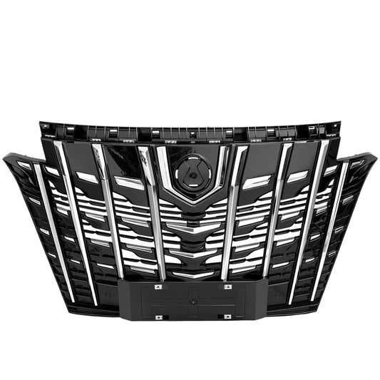Front Bumper Grilles ABS Glossy Black Car Exterior for BYD Denza D9 EV, M-1