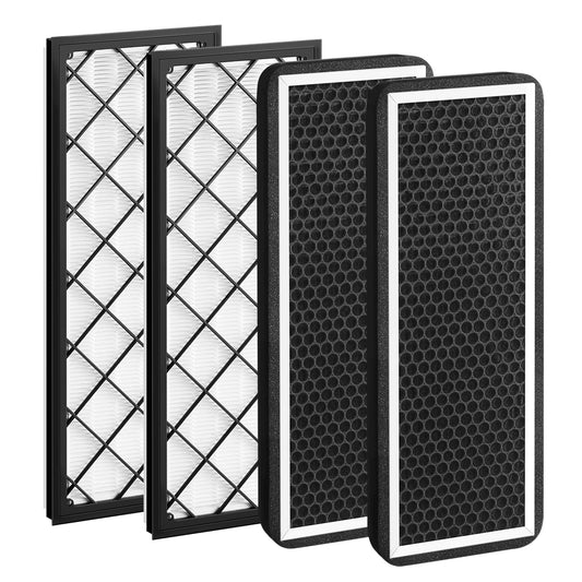 YICER 4PCS HEPA Cabin Air Filter for Tesla Model Y 2022-2026, Air Intake Filter with Activated Carbon, Replacement Filters for Model Y High Efficiency Filter Kits