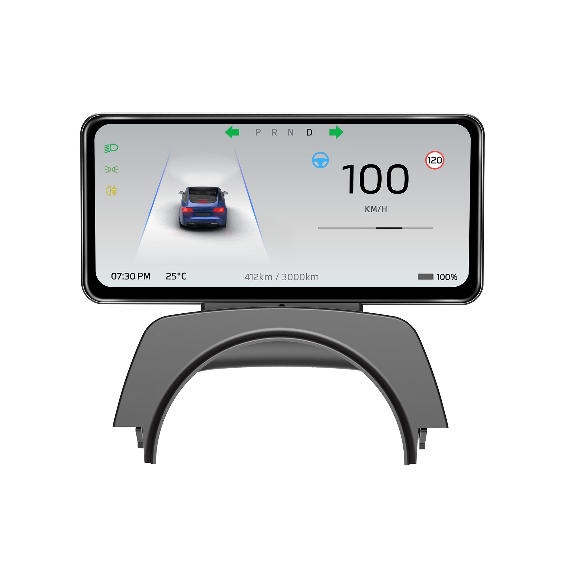 YICER Display Screen Dashboard for 2024+ Tesla Model 3 Highland - 6.25” IPS Touchscreen with Wire Carplay, Android Auto, AC Control Seat Heating（T13）