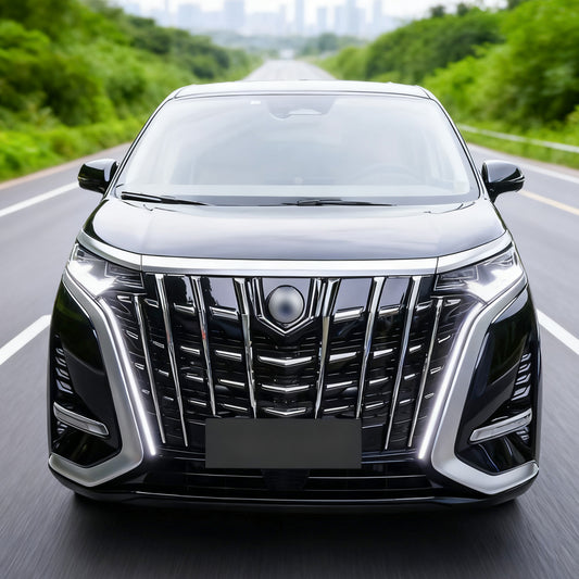 Front Bumper Grilles ABS Glossy Black Car Exterior for BYD Denza D9 EV, M-1