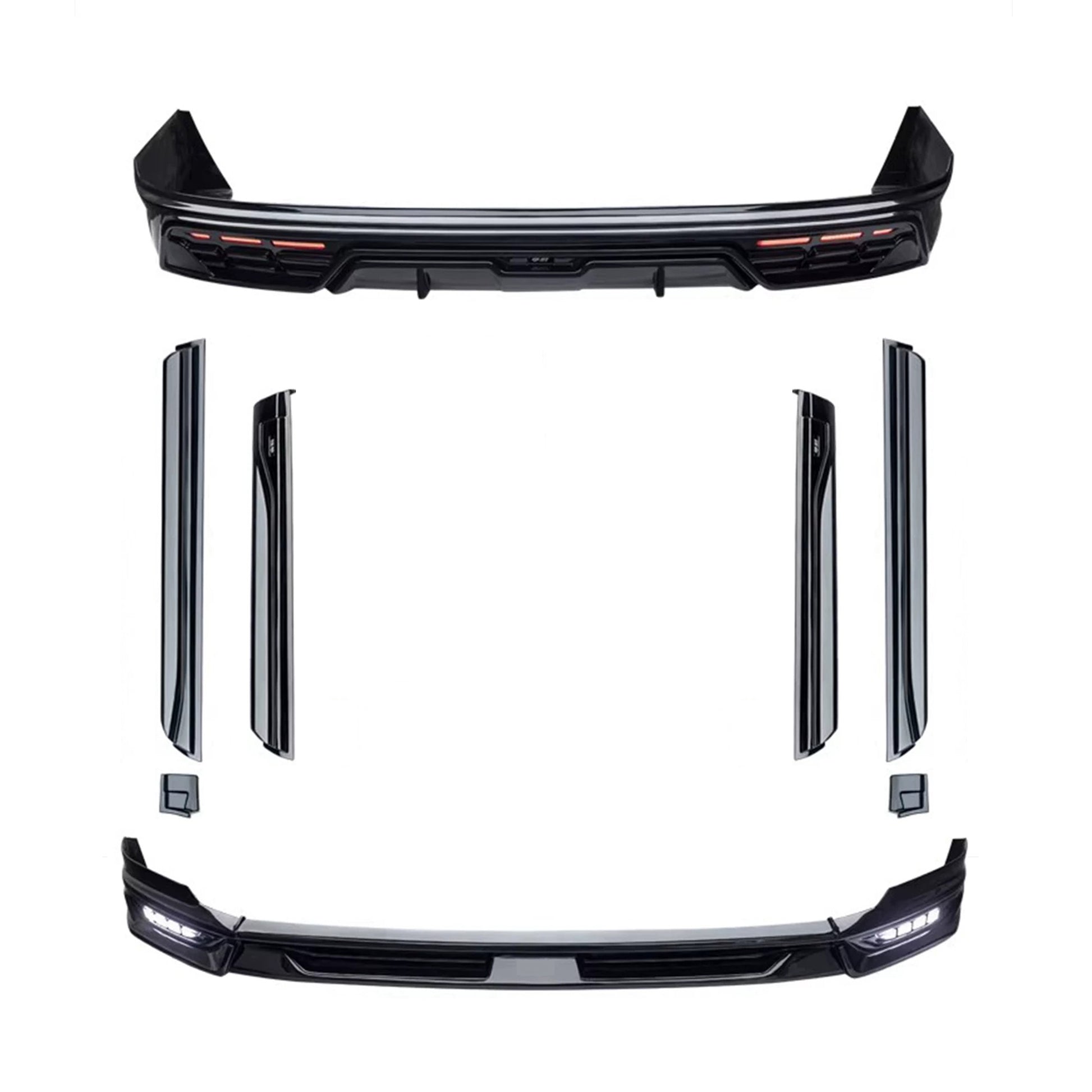 YICER Body Kits Front Lips Rear Lips Side Shirts For ZEEKR 9X, (GF)