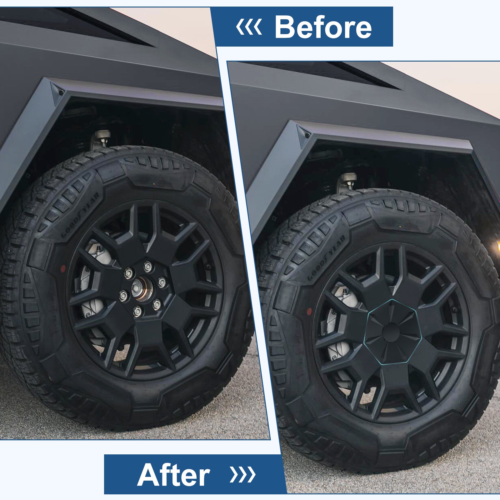 YICER Wheel Hubcaps Cover for Cybertruck