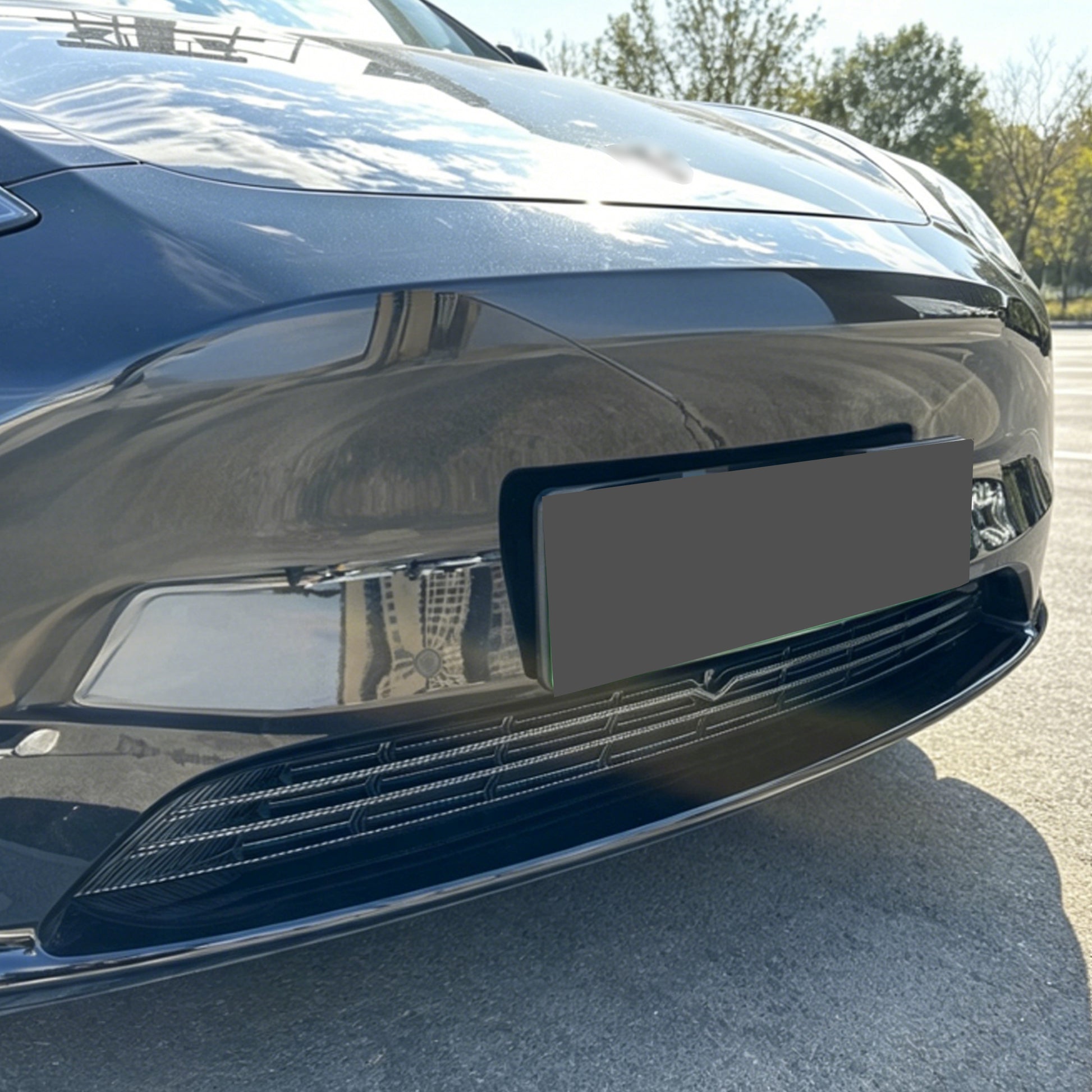 YICER Front Mesh Grille Grid Guards Insert for Tesla Model 3, Air Vent Grille Net Cover Effective Protection for Tesla Model 3 Accessories 2018-2023