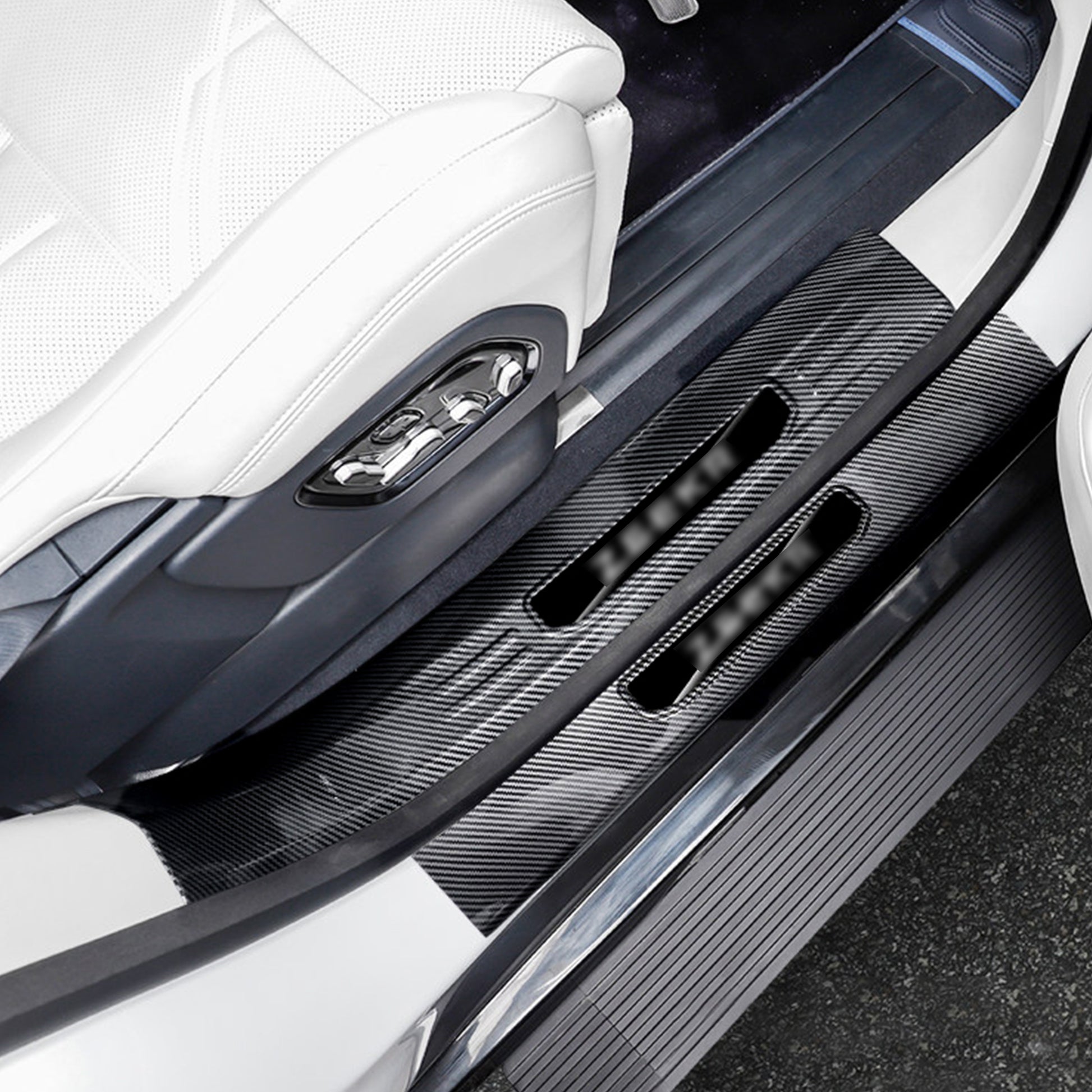 YICER Door Sill Trim Scuff Plate For ZEEKR 9X
