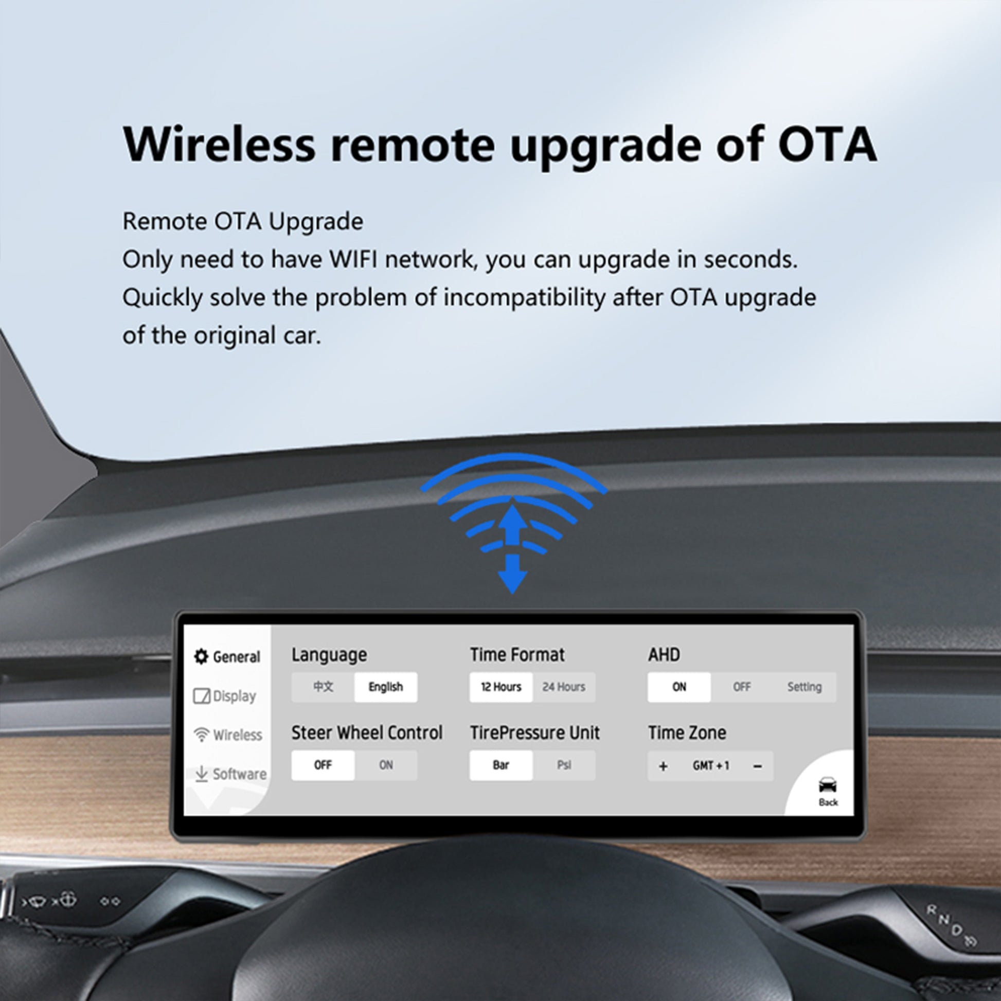 YICER Display Screen Dashboard for Tesla Model Y Model 3, 8.8'' IPS Touchscreen with Wire Carplay, Android Auto, AC Control Seat Heating, T3Pro