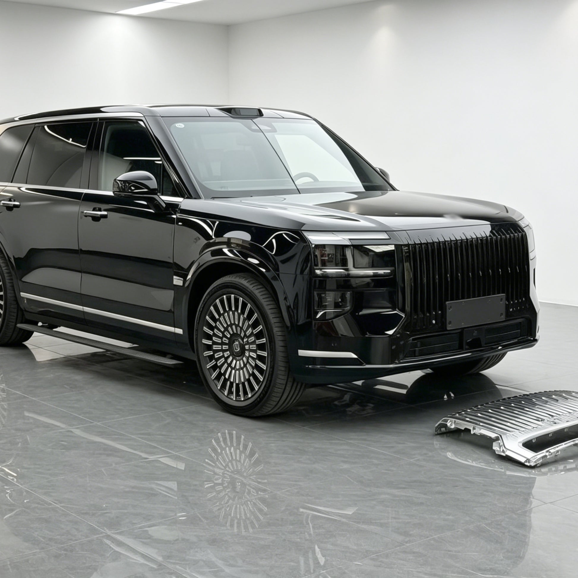 YICER ZEEKR 9x front Middle grille