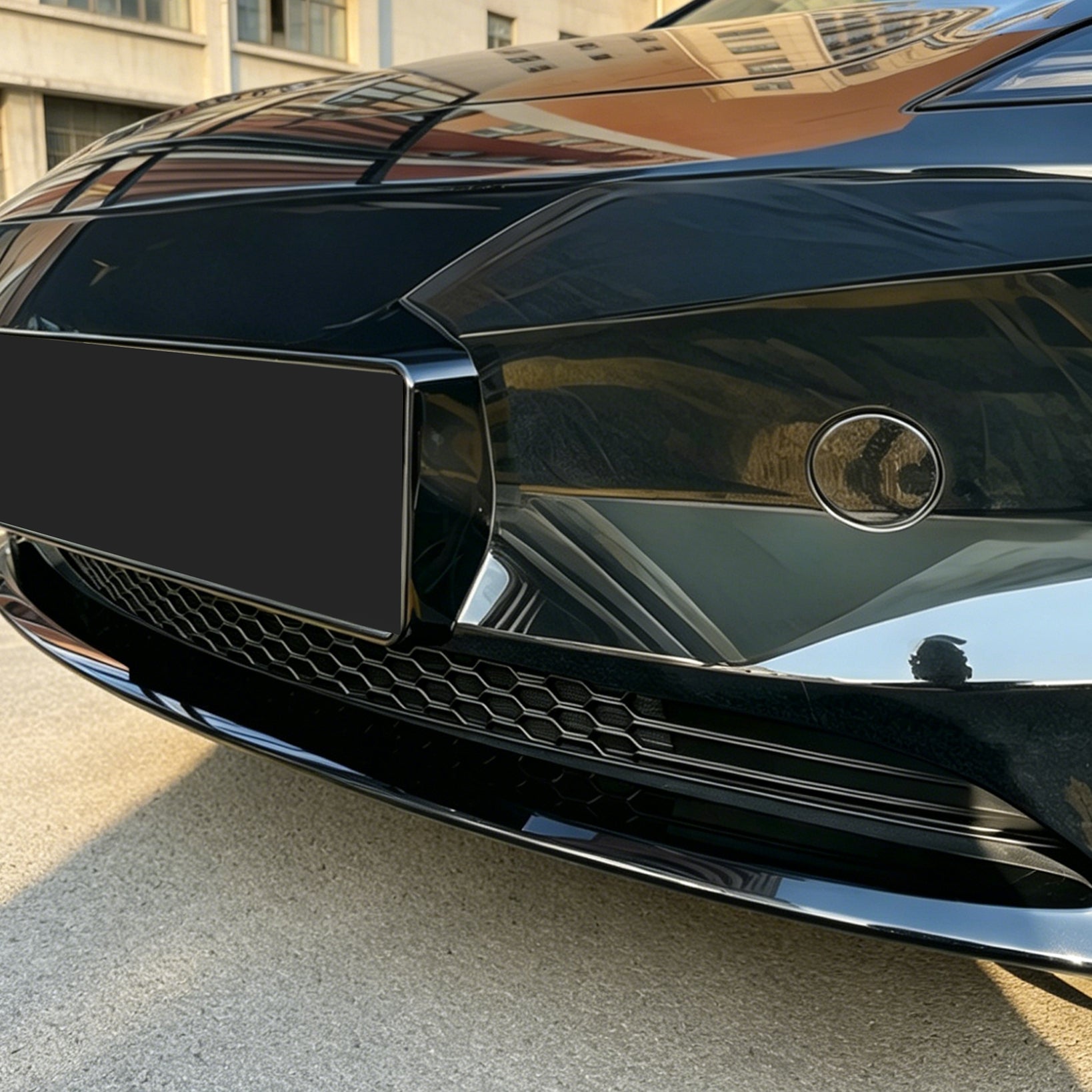YICER Front Mesh Grille Grid Guards Insert for Tesla Model 3, Air Vent Grille Net Cover Effective Protection for Tesla Model 3 Accessories 2024+