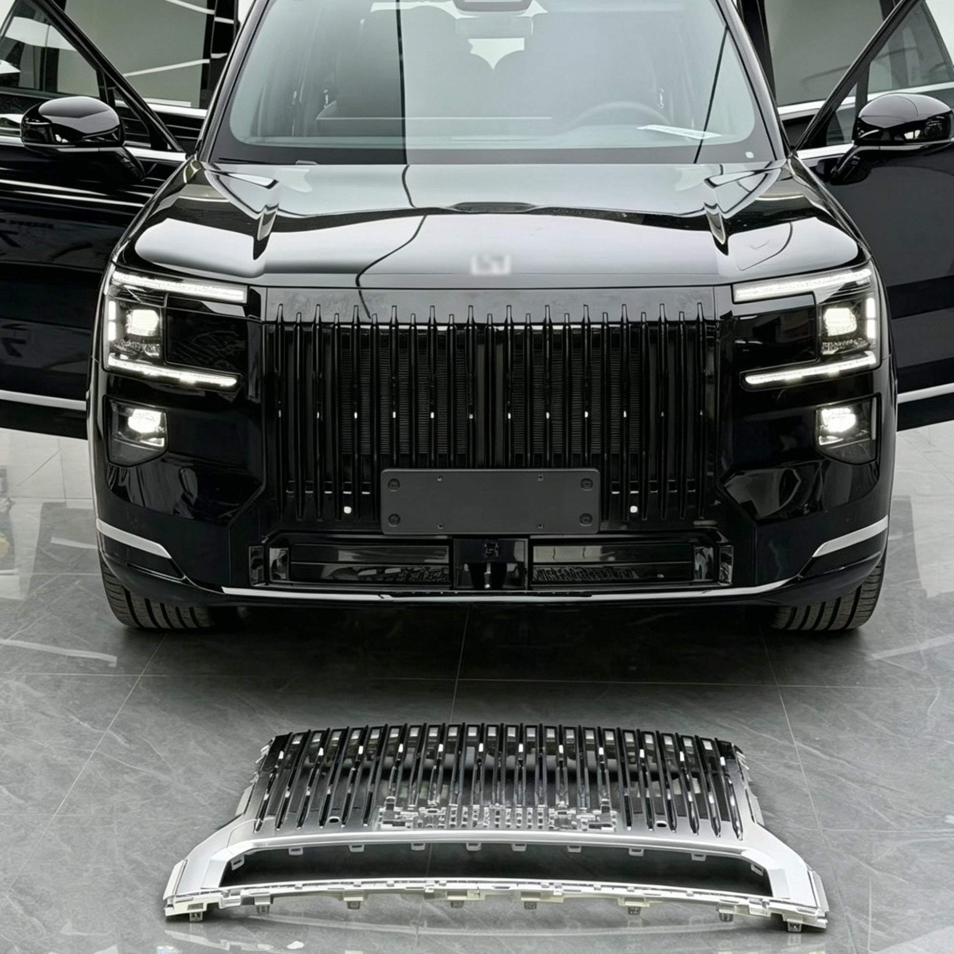 YICER ZEEKR 9x front Middle grille