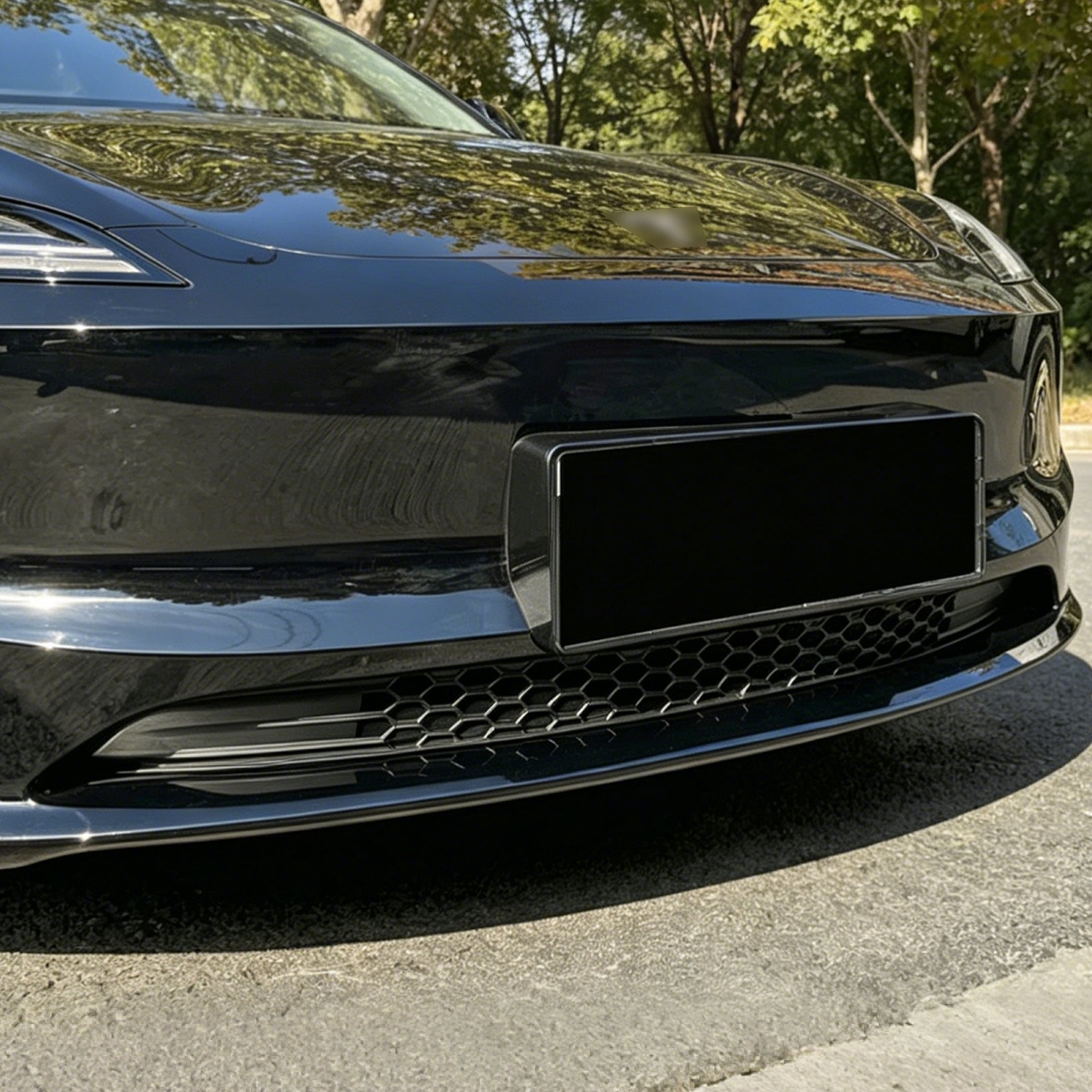 YICER Front Mesh Grille Grid Guards Insert for Tesla Model 3, Air Vent Grille Net Cover Effective Protection for Tesla Model 3 Accessories 2024+